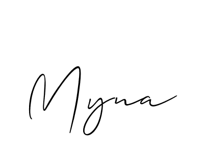 Make a short Myna signature style. Manage your documents anywhere anytime using Allison_Script. Create and add eSignatures, submit forms, share and send files easily. Myna signature style 2 images and pictures png