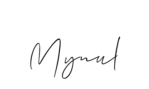 How to Draw Mynul signature style? Allison_Script is a latest design signature styles for name Mynul. Mynul signature style 2 images and pictures png