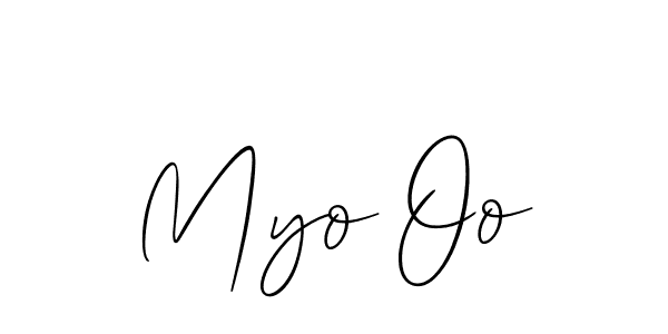 Design your own signature with our free online signature maker. With this signature software, you can create a handwritten (Allison_Script) signature for name Myo Oo. Myo Oo signature style 2 images and pictures png