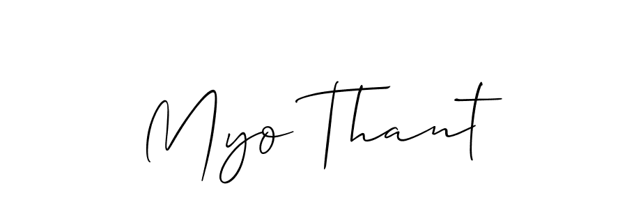 Allison_Script is a professional signature style that is perfect for those who want to add a touch of class to their signature. It is also a great choice for those who want to make their signature more unique. Get Myo Thant name to fancy signature for free. Myo Thant signature style 2 images and pictures png