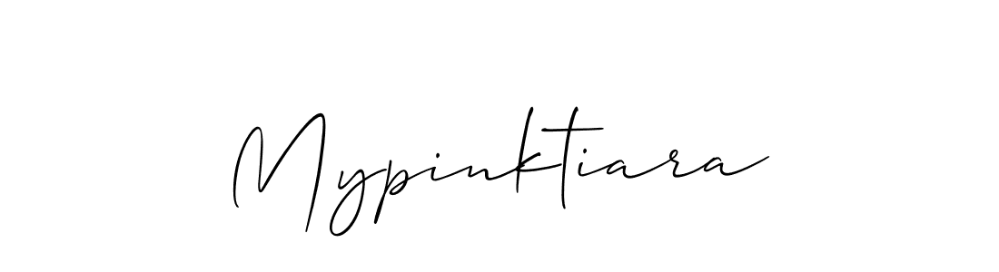 How to make Mypinktiara name signature. Use Allison_Script style for creating short signs online. This is the latest handwritten sign. Mypinktiara signature style 2 images and pictures png