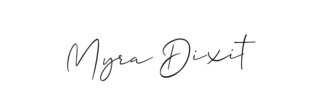 Also we have Myra Dixit name is the best signature style. Create professional handwritten signature collection using Allison_Script autograph style. Myra Dixit signature style 2 images and pictures png
