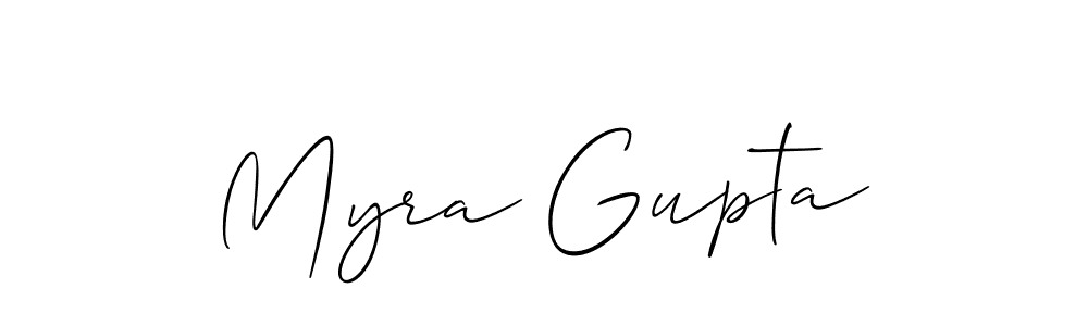 Also we have Myra Gupta name is the best signature style. Create professional handwritten signature collection using Allison_Script autograph style. Myra Gupta signature style 2 images and pictures png