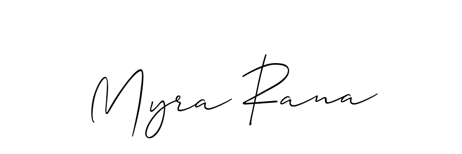 Myra Rana stylish signature style. Best Handwritten Sign (Allison_Script) for my name. Handwritten Signature Collection Ideas for my name Myra Rana. Myra Rana signature style 2 images and pictures png