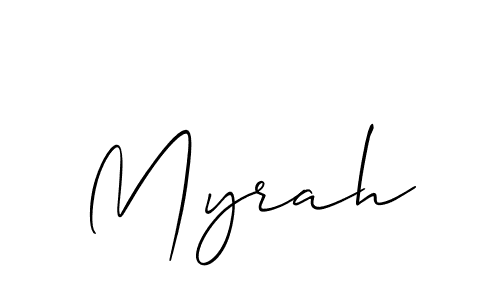 Also You can easily find your signature by using the search form. We will create Myrah name handwritten signature images for you free of cost using Allison_Script sign style. Myrah signature style 2 images and pictures png