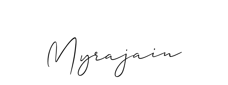 Also You can easily find your signature by using the search form. We will create Myrajain name handwritten signature images for you free of cost using Allison_Script sign style. Myrajain signature style 2 images and pictures png