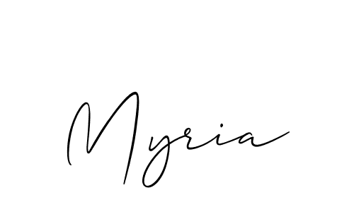 Also we have Myria name is the best signature style. Create professional handwritten signature collection using Allison_Script autograph style. Myria signature style 2 images and pictures png