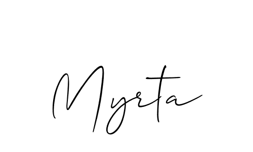 Best and Professional Signature Style for Myrta. Allison_Script Best Signature Style Collection. Myrta signature style 2 images and pictures png