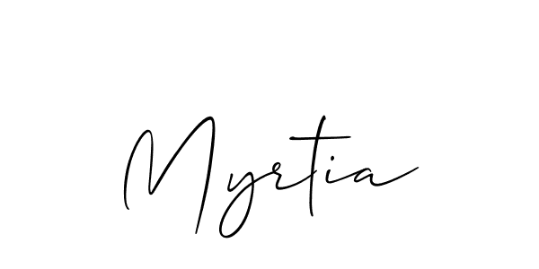 Also we have Myrtia name is the best signature style. Create professional handwritten signature collection using Allison_Script autograph style. Myrtia signature style 2 images and pictures png