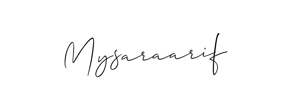 Once you've used our free online signature maker to create your best signature Allison_Script style, it's time to enjoy all of the benefits that Mysaraarif name signing documents. Mysaraarif signature style 2 images and pictures png