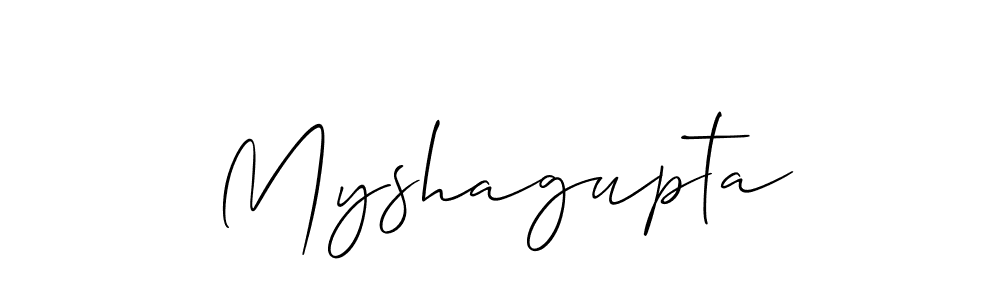 It looks lik you need a new signature style for name Myshagupta. Design unique handwritten (Allison_Script) signature with our free signature maker in just a few clicks. Myshagupta signature style 2 images and pictures png