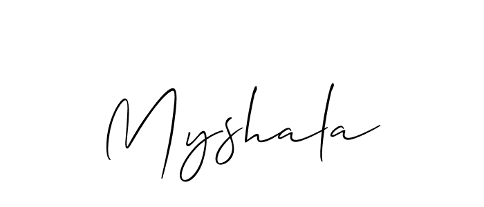 Make a beautiful signature design for name Myshala. Use this online signature maker to create a handwritten signature for free. Myshala signature style 2 images and pictures png