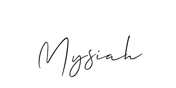 How to make Mysiah signature? Allison_Script is a professional autograph style. Create handwritten signature for Mysiah name. Mysiah signature style 2 images and pictures png
