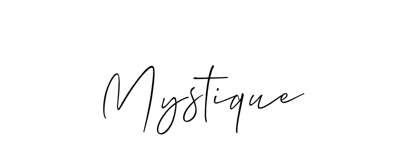 Mystique stylish signature style. Best Handwritten Sign (Allison_Script) for my name. Handwritten Signature Collection Ideas for my name Mystique. Mystique signature style 2 images and pictures png