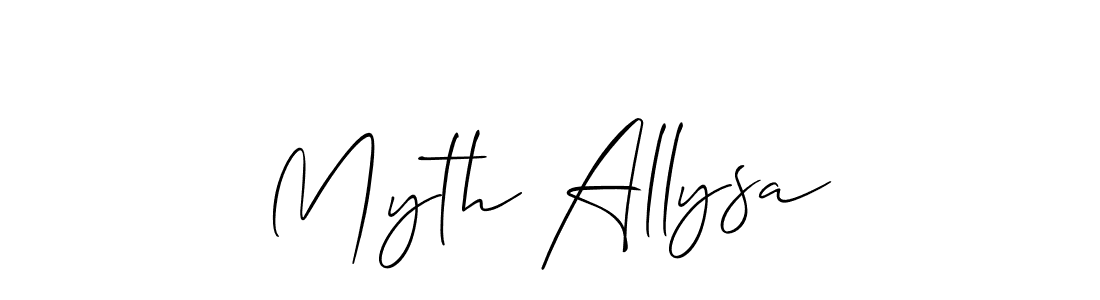 Also You can easily find your signature by using the search form. We will create Myth Allysa name handwritten signature images for you free of cost using Allison_Script sign style. Myth Allysa signature style 2 images and pictures png