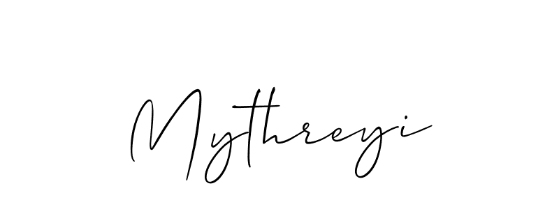 How to make Mythreyi name signature. Use Allison_Script style for creating short signs online. This is the latest handwritten sign. Mythreyi signature style 2 images and pictures png