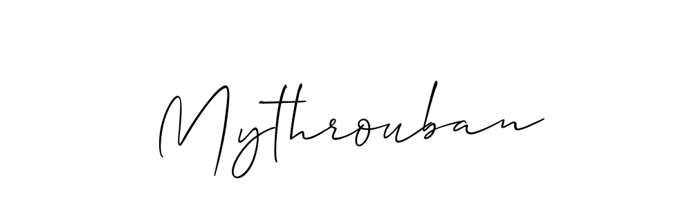 Make a beautiful signature design for name Mythrouban. Use this online signature maker to create a handwritten signature for free. Mythrouban signature style 2 images and pictures png