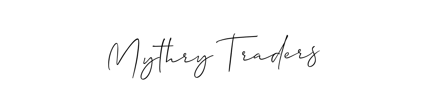Mythry Traders stylish signature style. Best Handwritten Sign (Allison_Script) for my name. Handwritten Signature Collection Ideas for my name Mythry Traders. Mythry Traders signature style 2 images and pictures png