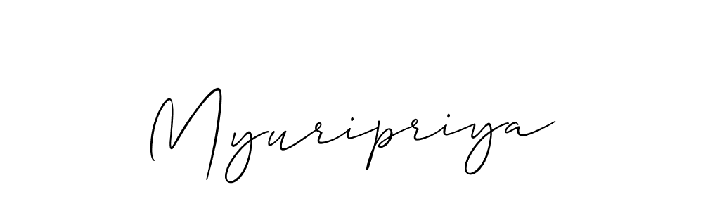 The best way (Allison_Script) to make a short signature is to pick only two or three words in your name. The name Myuripriya include a total of six letters. For converting this name. Myuripriya signature style 2 images and pictures png