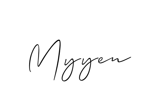 You should practise on your own different ways (Allison_Script) to write your name (Myyen) in signature. don't let someone else do it for you. Myyen signature style 2 images and pictures png