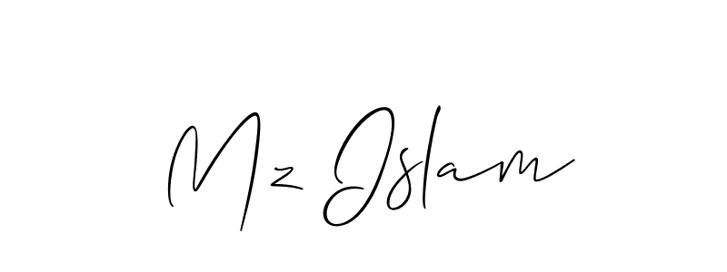 Make a short Mz Islam signature style. Manage your documents anywhere anytime using Allison_Script. Create and add eSignatures, submit forms, share and send files easily. Mz Islam signature style 2 images and pictures png