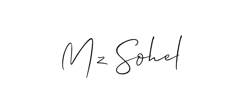 Make a beautiful signature design for name Mz Sohel. Use this online signature maker to create a handwritten signature for free. Mz Sohel signature style 2 images and pictures png