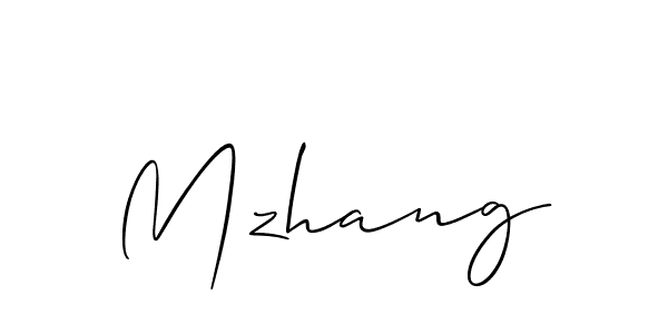 How to Draw Mzhang signature style? Allison_Script is a latest design signature styles for name Mzhang. Mzhang signature style 2 images and pictures png