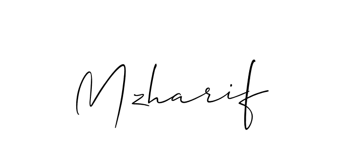 Mzharif stylish signature style. Best Handwritten Sign (Allison_Script) for my name. Handwritten Signature Collection Ideas for my name Mzharif. Mzharif signature style 2 images and pictures png