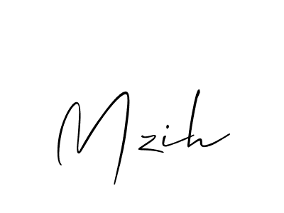 You should practise on your own different ways (Allison_Script) to write your name (Mzih) in signature. don't let someone else do it for you. Mzih signature style 2 images and pictures png