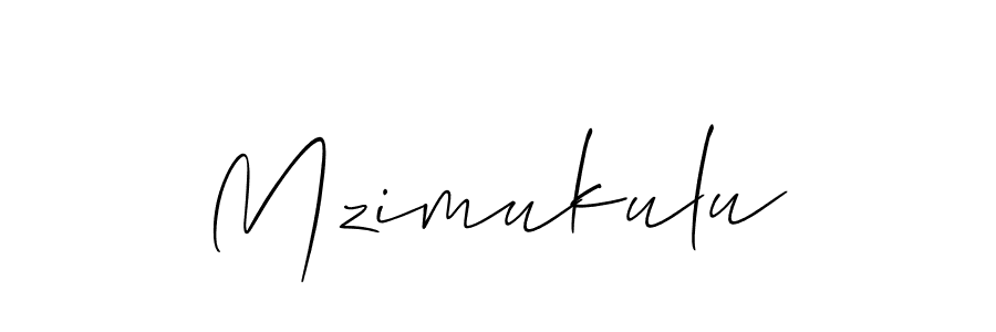 Create a beautiful signature design for name Mzimukulu. With this signature (Allison_Script) fonts, you can make a handwritten signature for free. Mzimukulu signature style 2 images and pictures png