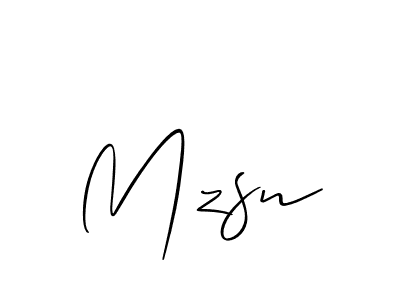 if you are searching for the best signature style for your name Mzsn. so please give up your signature search. here we have designed multiple signature styles  using Allison_Script. Mzsn signature style 2 images and pictures png