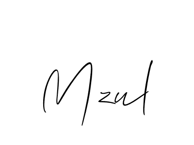 Also You can easily find your signature by using the search form. We will create Mzul name handwritten signature images for you free of cost using Allison_Script sign style. Mzul signature style 2 images and pictures png