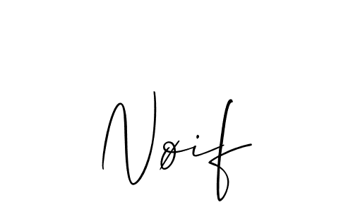 How to make Nøif signature? Allison_Script is a professional autograph style. Create handwritten signature for Nøif name. Nøif signature style 2 images and pictures png