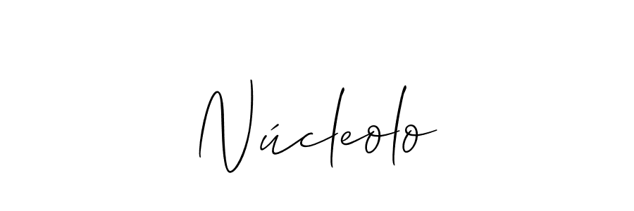 Allison_Script is a professional signature style that is perfect for those who want to add a touch of class to their signature. It is also a great choice for those who want to make their signature more unique. Get Núcleolo name to fancy signature for free. Núcleolo signature style 2 images and pictures png