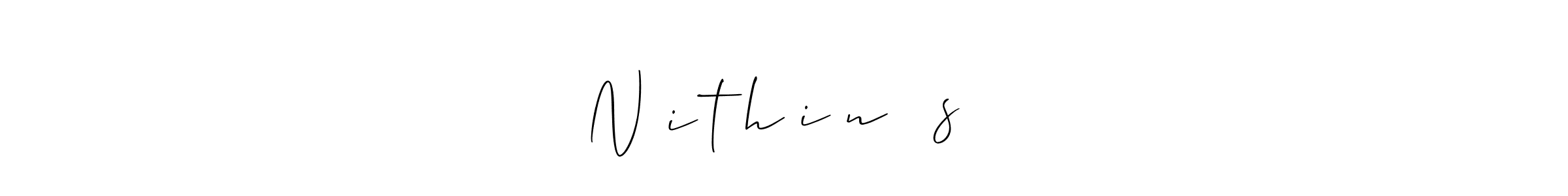 How to Draw N̲i̲t̲h̲i̲n̲ ̲s̲ signature style? Allison_Script is a latest design signature styles for name N̲i̲t̲h̲i̲n̲ ̲s̲. N̲i̲t̲h̲i̲n̲ ̲s̲ signature style 2 images and pictures png