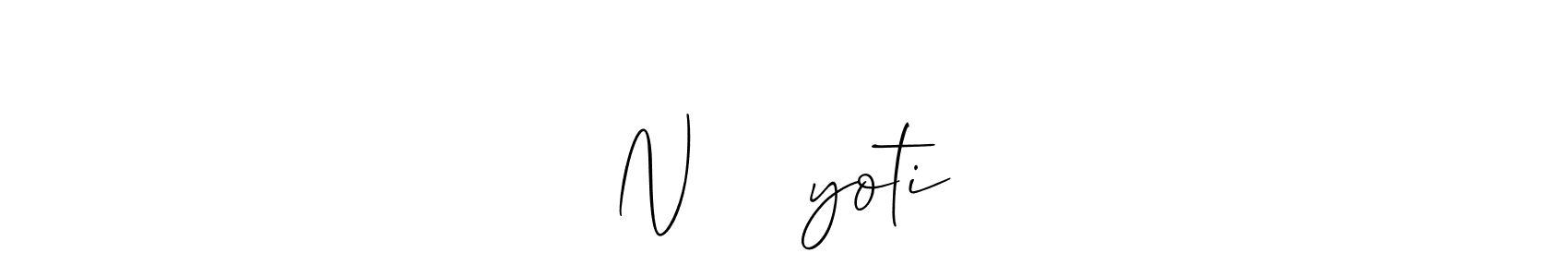 Similarly Allison_Script is the best handwritten signature design. Signature creator online .You can use it as an online autograph creator for name Nᗩᗷᗩᒍyoti. Nᗩᗷᗩᒍyoti signature style 2 images and pictures png