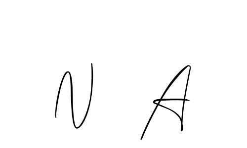 The best way (Allison_Script) to make a short signature is to pick only two or three words in your name. The name N   A include a total of six letters. For converting this name. N   A signature style 2 images and pictures png
