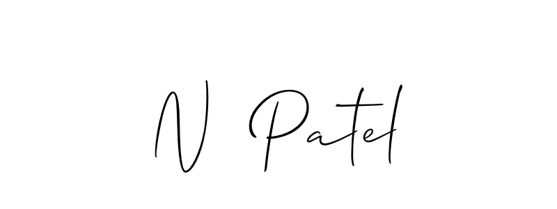 This is the best signature style for the N  Patel name. Also you like these signature font (Allison_Script). Mix name signature. N  Patel signature style 2 images and pictures png