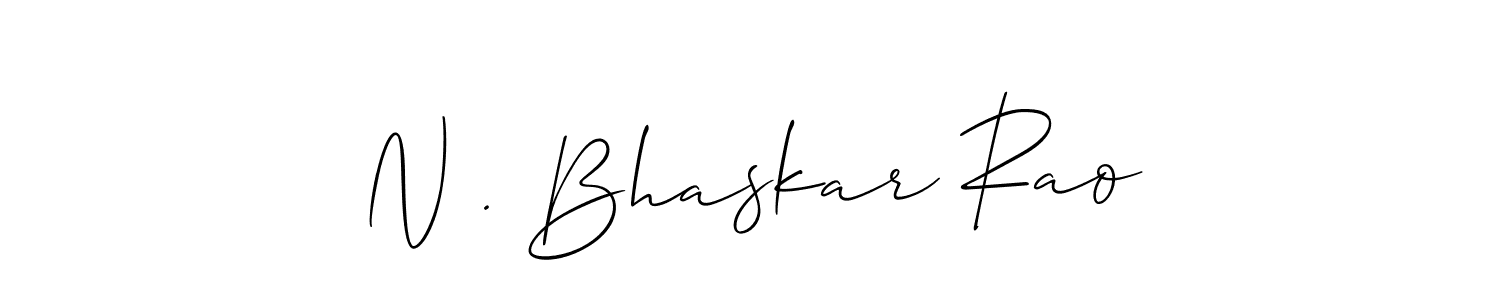 Make a beautiful signature design for name N . Bhaskar Rao. Use this online signature maker to create a handwritten signature for free. N . Bhaskar Rao signature style 2 images and pictures png