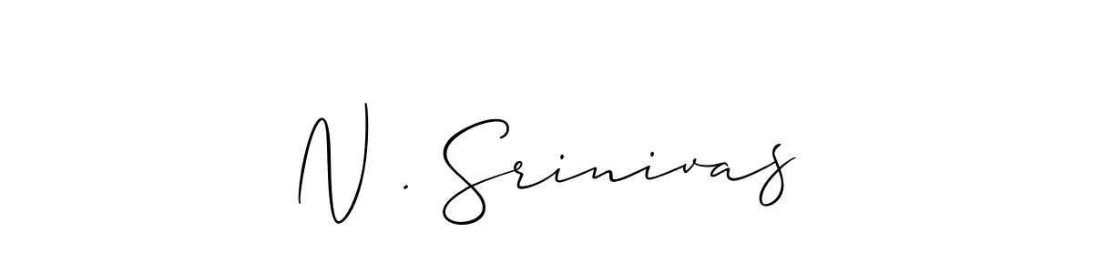 How to Draw N . Srinivas signature style? Allison_Script is a latest design signature styles for name N . Srinivas. N . Srinivas signature style 2 images and pictures png