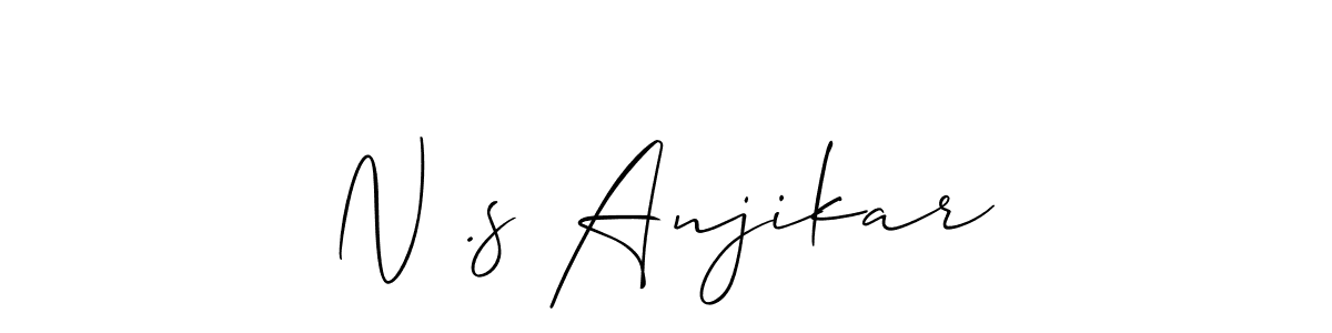 Best and Professional Signature Style for N .s Anjikar. Allison_Script Best Signature Style Collection. N .s Anjikar signature style 2 images and pictures png