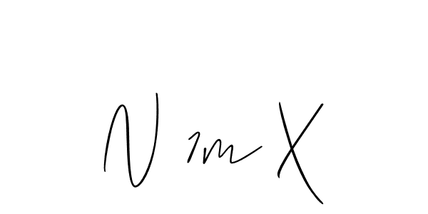 Best and Professional Signature Style for N 1m X. Allison_Script Best Signature Style Collection. N 1m X signature style 2 images and pictures png