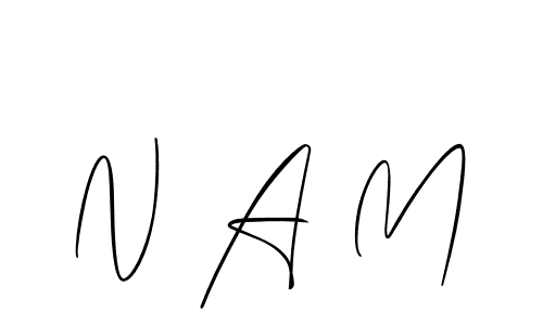 You can use this online signature creator to create a handwritten signature for the name N A M. This is the best online autograph maker. N A M signature style 2 images and pictures png