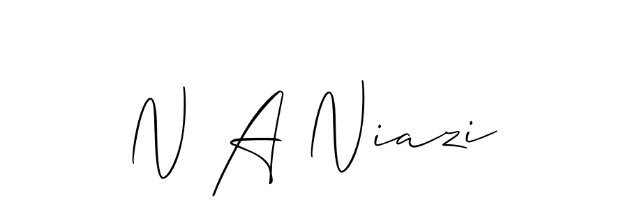 Here are the top 10 professional signature styles for the name N A Niazi. These are the best autograph styles you can use for your name. N A Niazi signature style 2 images and pictures png