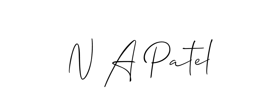 Allison_Script is a professional signature style that is perfect for those who want to add a touch of class to their signature. It is also a great choice for those who want to make their signature more unique. Get N A Patel name to fancy signature for free. N A Patel signature style 2 images and pictures png