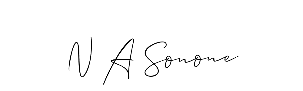 if you are searching for the best signature style for your name N A Sonone. so please give up your signature search. here we have designed multiple signature styles  using Allison_Script. N A Sonone signature style 2 images and pictures png