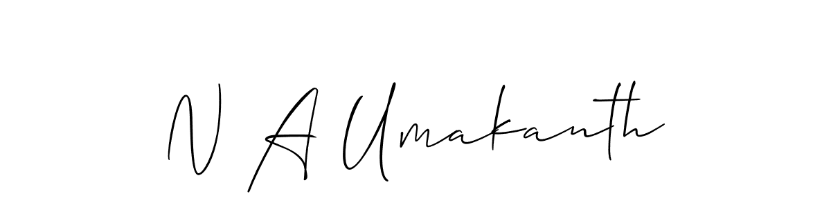 Also You can easily find your signature by using the search form. We will create N A Umakanth name handwritten signature images for you free of cost using Allison_Script sign style. N A Umakanth signature style 2 images and pictures png