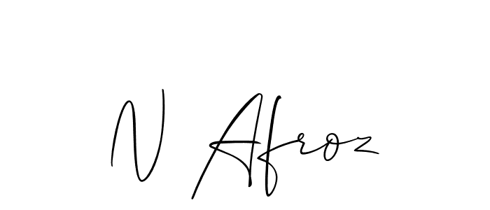 You should practise on your own different ways (Allison_Script) to write your name (N Afroz) in signature. don't let someone else do it for you. N Afroz signature style 2 images and pictures png