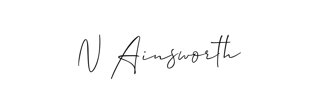 How to make N Ainsworth signature? Allison_Script is a professional autograph style. Create handwritten signature for N Ainsworth name. N Ainsworth signature style 2 images and pictures png