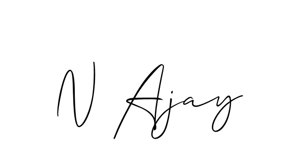 How to make N Ajay signature? Allison_Script is a professional autograph style. Create handwritten signature for N Ajay name. N Ajay signature style 2 images and pictures png